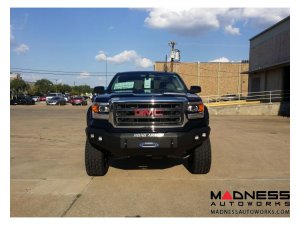 GMC Sierra 1500 Stealth Front Winch Bumper - Smittybilt XRC - Texture Black WARN M12000 - (2014-2015)